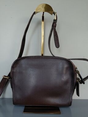 Coach Vintage Brown Leather Crossbody Bag